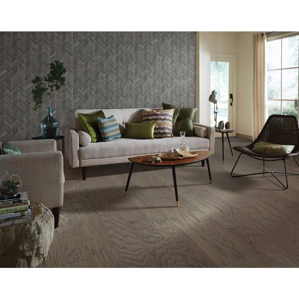 Bradford Oak 5 in. W Barnboard Engineered Hardwood Flooring (23.66 sq. ft./case) by Shaw 2 Bradford Oak 5 in. W Barnboard Engineered Hardwood Flooring (23.66 sq. ft./case) by Shaw - Image 2