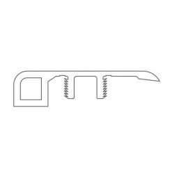 Highland Barnwell 1/8 in. T x 1-3/4 in. W x 94 in. L Vinyl Baby Threshold Molding by Shaw -Shaw stor online barnwell shaw vinyl trim hd42907062 1f 1000