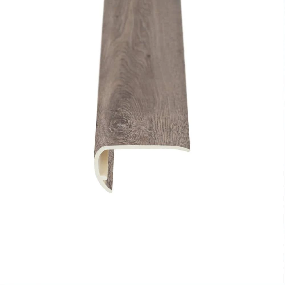 Melrose Oak Barnwood 1-3/16 in. T x 2-1/16 in. W x 94 in. L Stair Nose Molding by Shaw 3 Melrose Oak Barnwood 1-3/16 in. T x 2-1/16 in. W x 94 in. L Stair Nose Molding by Shaw - Image 3