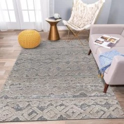 Modern Geometric Moroccan High-Low Beige 5 ft. x 7 ft. Area Rug by World Rug Gallery -Shaw stor online beige world rug gallery area rugs 4011beige5x7 1f 1000