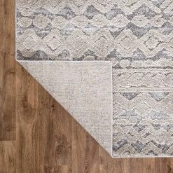 Modern Geometric Moroccan High-Low Beige 5 ft. x 7 ft. Area Rug by World Rug Gallery -Shaw stor online beige world rug gallery area rugs 4011beige5x7 66 1000