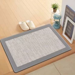 Frame Textline Beige 18 in. x 30 in. Anti-Fatigue Standing Mat by World Rug Gallery -Shaw stor online beige world rug gallery kitchen mats 1037beige18x30 c3 1000