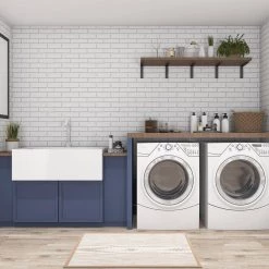 Stripe Beige 18 in. x 30 in. Anti-Fatigue Standing Mat by World Rug Gallery -Shaw stor online beige world rug gallery kitchen mats 1045beige18x30 4f 1000