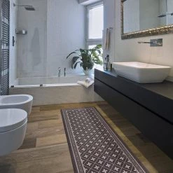 Border Black 18 in. x 47 in. Anti-Fatigue Standing Mat by World Rug Gallery -Shaw stor online black world rug gallery kitchen mats 1024black18x47 1f 1000