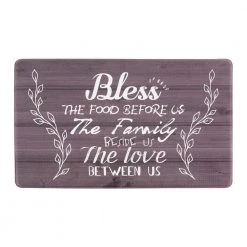Bless Black 18 in. x 30 in. Anti-Fatigue Standing Mat by World Rug Gallery