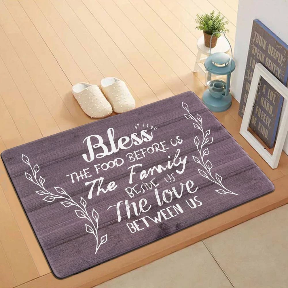 Bless Black 18 in. x 30 in. Anti-Fatigue Standing Mat by World Rug Gallery 3 Bless Black 18 in. x 30 in. Anti-Fatigue Standing Mat by World Rug Gallery - Image 3