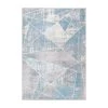 Blue 5 ft. x 7 ft. Geometric Modern Area Rug by World Rug Gallery