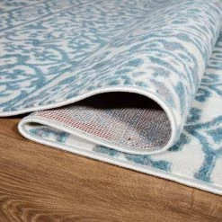 Blue 7 ft. 10 in. x 10 ft. Boho Distressed Floral Vintage Area Rug by World Rug Gallery -Shaw stor online blue world rug gallery area rugs 2086blue8x10 44 1000