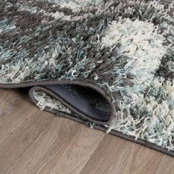 Blue 2 ft. x 7 ft. Modern Abstract Soft Plush Shag Runner Rug by World Rug Gallery -Shaw stor online blue world rug gallery area rugs 474blue2x7 c3 1000