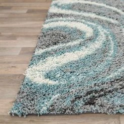 Blue 5 ft. x 7 ft. Contemporary Cozy Plush Shag Area Rug by World Rug Gallery 10 Blue 5 ft. x 7 ft. Contemporary Cozy Plush Shag Area Rug by World Rug Gallery -Shaw stor online blue world rug gallery area rugs 479blue5x7 4f 1000