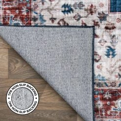 Blue 5 ft. x 7 ft. Distressed Traditional Machine Washable Area Rug by World Rug Gallery -Shaw stor online blue world rug gallery area rugs 7015blue5x7 66 1000