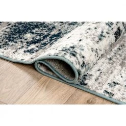 Distressed Modern Abstract Blue 7 ft. 10 in. x 10 ft. Area Rug by World Rug Gallery -Shaw stor online blue world rug gallery area rugs 910blue8x10 4f 1000