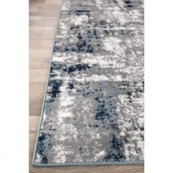 Contemporary Abstract Blue 7 ft. 10 in. x 10 ft. Area Rug by World Rug Gallery -Shaw stor online blue world rug gallery area rugs 915blue8x10 1f 1000