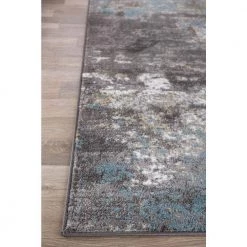 Vintage Distressed Abstract Blue 2 ft. x 3 ft. Area Rug by World Rug Gallery -Shaw stor online blue world rug gallery area rugs 927blue2x3 4f 1000