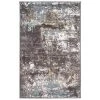 Vintage Distressed Abstract Blue 2 ft. x 3 ft. Area Rug by World Rug Gallery