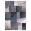 Contemporary Distressed Boxes Blue 7 ft. 10 in. x 10 ft. Indoor Area Rug by World Rug Gallery
