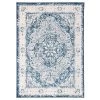 Traditional Distressed Medallion Area Rug 5' x 7' Blue by World Rug Gallery