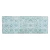 Boho Tile Blue 18 in. x 47 in. Anti-Fatigue Standing Mat by World Rug Gallery