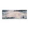 Blue Contemporary Abstract 18 in. x 47 in. Anti Fatigue Standing Mat by World Rug Gallery