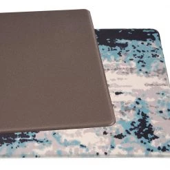 Blue Contemporary Abstract 18 in. x 47 in. Anti Fatigue Standing Mat by World Rug Gallery -Shaw stor online blue world rug gallery kitchen mats 788blue18x47 66 1000