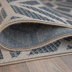 Bahama Blue 7 ft. 10 in. x 10 ft. Modern Contemporary Geometric Indoor/Outdoor Area Rug by World Rug Gallery -Shaw stor online blue world rug gallery outdoor rugs 411blue8x10 c3 1000