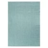 Blue 7 ft. 10 in. x 10 ft. Solid Flatweave Waterproof Backyard Indoor/Outdoor Area Rug by World Rug Gallery