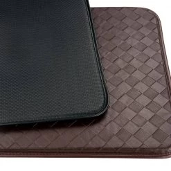 Checkered Boxes 20 in. X 30 in. Brown Anti-Fatigue Mat by World Rug Gallery -Shaw stor online brown world rug gallery kitchen mats 871brown20x30 66 1000