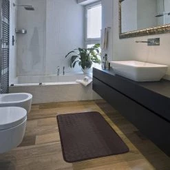 Checkered Boxes 20 in. X 30 in. Brown Anti-Fatigue Mat by World Rug Gallery -Shaw stor online brown world rug gallery kitchen mats 871brown20x30 c3 1000