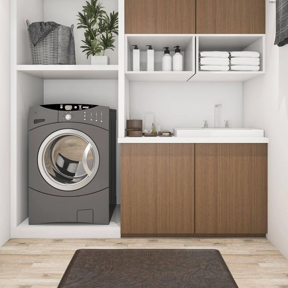 Embossed 20 in. X 30 in. Brown Anti-Fatigue Mat by World Rug Gallery 5 Embossed 20 in. X 30 in. Brown Anti-Fatigue Mat by World Rug Gallery - Image 5