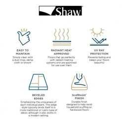 Chantilly 5 in. W Brushwood Engineered Hickory Hardwood Flooring (27.58 sq. ft./case) by Shaw -Shaw stor online brushwood shaw engineered hardwood dh41000883 66 1000