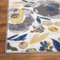 Cream 2 ft. x 7 ft. Vintage Modern Floral Runner Rug by World Rug Gallery -Shaw stor online cream world rug gallery area rugs 2075cream2x7 1f 1000