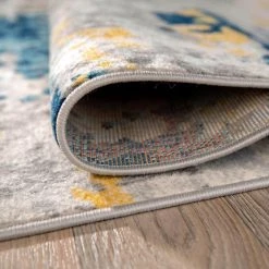 Transitional Distressed Modern Cream 7 ft. 10 in. x 10 ft. Area Rug by World Rug Gallery -Shaw stor online cream world rug gallery area rugs 233cream8x10 4f 1000