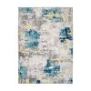 Transitional Distressed Modern Cream 7 ft. 10 in. x 10 ft. Area Rug by World Rug Gallery