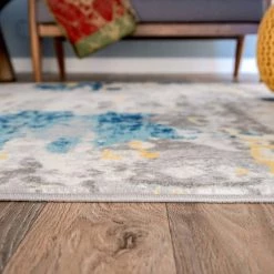 Transitional Distressed Modern Cream 7 ft. 10 in. x 10 ft. Area Rug by World Rug Gallery -Shaw stor online cream world rug gallery area rugs 233cream8x10 c3 1000