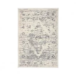 Distressed Vintage Persian 2 ft. x 3 ft. Cream Rug by World Rug Gallery