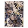 Contemporary Bright Flowers Non-Slip (Non-Skid) Cream 5 ft. 3 in. x 7 ft. 3 in. Indoor Area Rug by World Rug Gallery