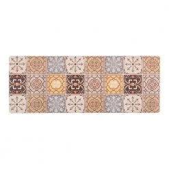 Tile Cream 18 in. x 47 in. Anti-Fatigue Standing Mat by World Rug Gallery