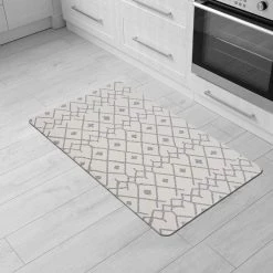 Cream Modern Boho Trellis 18 in. x 30 in. Anti Fatigue Standing Mat by World Rug Gallery 11 Cream Modern Boho Trellis 18 in. x 30 in. Anti Fatigue Standing Mat by World Rug Gallery -Shaw stor online cream world rug gallery kitchen mats 792cream18x30 31 1000