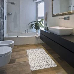 Cream Modern Boho Trellis 18 in. x 30 in. Anti Fatigue Standing Mat by World Rug Gallery 10 Cream Modern Boho Trellis 18 in. x 30 in. Anti Fatigue Standing Mat by World Rug Gallery -Shaw stor online cream world rug gallery kitchen mats 792cream18x30 4f 1000