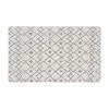 Cream Modern Boho Trellis 18 in. x 30 in. Anti Fatigue Standing Mat by World Rug Gallery