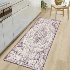 Distressed Bohemian Cream 18"x47" Anti-Fatigue Standing Mat by World Rug Gallery -Shaw stor online cream world rug gallery kitchen mats 812cream18x47 31 1000