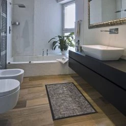 Basketweave Textline Dark Gray 18 in. x 30 in. Anti-Fatigue Standing Mat by World Rug Gallery -Shaw stor online dark gray world rug gallery kitchen mats 1048d gray18x30 1f 1000