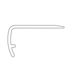 Hamilton Driftwood 1-1/8 in T x 2-1/8 in. W x 94 in. L Vinyl Stair Nose Molding by Shaw -Shaw stor online driftwood shaw vinyl trim hdsn100355 4f 1000