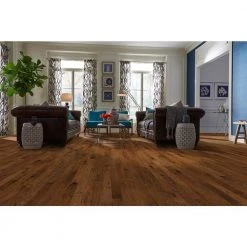 Western Hickory 5 in. W Espresso Engineered Hardwood Flooring (23.66 sq. ft./case) by Shaw -Shaw stor online espresso shaw engineered hardwood dh83300879 66 1000