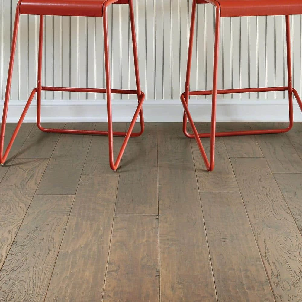 Canyon Hickory 6-3/8 in. W Fawn Engineered Hardwood Flooring (30.48 sq. ft./case) by Shaw 3 Canyon Hickory 6-3/8 in. W Fawn Engineered Hardwood Flooring (30.48 sq. ft./case) by Shaw - Image 3