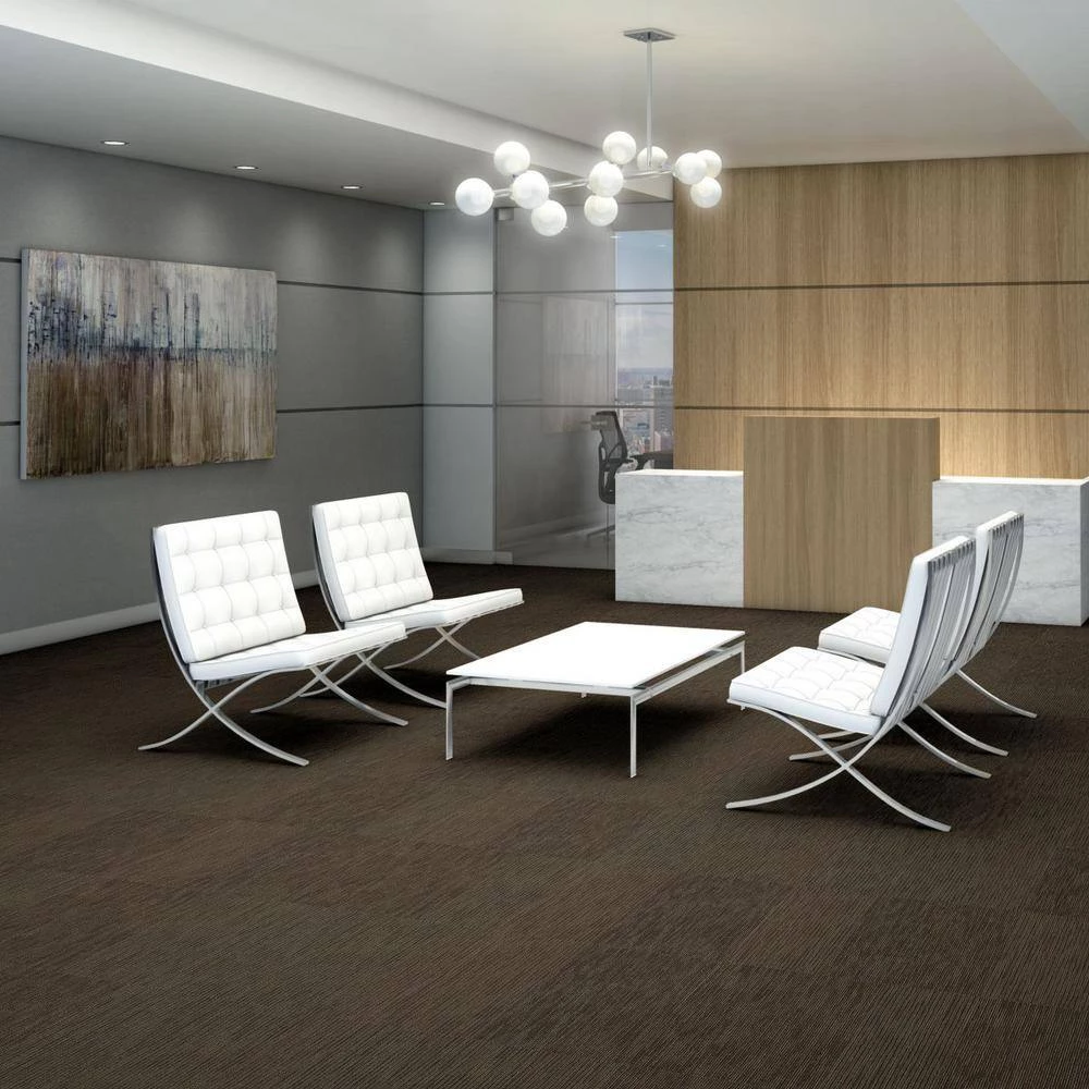 Fellowship Brown Commercial 24 in. x 24 Glue-Down Carpet Tile (20 Tiles/Case) 80 sq. ft. by Shaw 3 Fellowship Brown Commercial 24 in. x 24 Glue-Down Carpet Tile (20 Tiles/Case) 80 sq. ft. by Shaw - Image 3