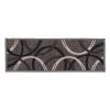 Moden Wavy Circles Non-Slip Stair Treads 8.6" x 26" Gray (Set of 13) by World Rug Gallery