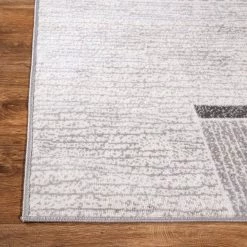 Gray 2 ft. x 7 ft. Contemporary Modern Abstract Runner Area Rug by World Rug Gallery -Shaw stor online gray world rug gallery area rugs 2074gray2x7 1f 1000