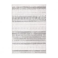 Gray 5 ft. x 7 ft. Distressed Boho Geometric Modern Area Rug by World Rug Gallery