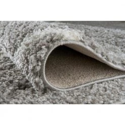 Cozy Soft Floral Shag Light Gray 5 ft. 3 in. x 7 ft. 3 in. Indoor Area Rug by World Rug Gallery -Shaw stor online gray world rug gallery area rugs 2323l gry5x8 4f 1000